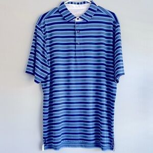 Bobby Jones Navy and Black Striped Polo